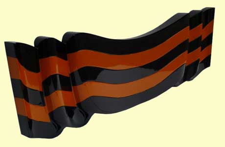 объемная (барельефная) георгиевская лента из композитной смолы