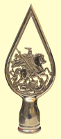 навершие - наконечник для флагштока герб Москвы, латунь
